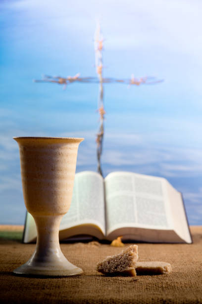 istock Still Life with Chalice of Wine and Bread 852106268