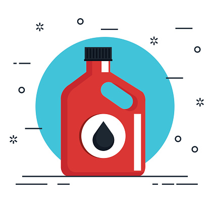 car oil bottle product vector illustration design