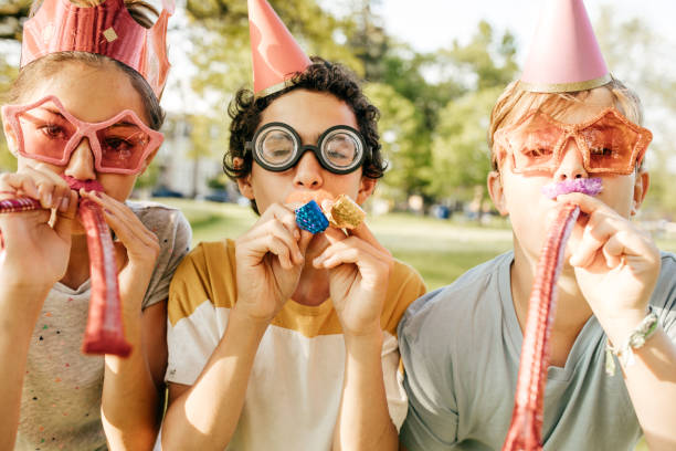 istock Kids having fun on birthday party 852114978