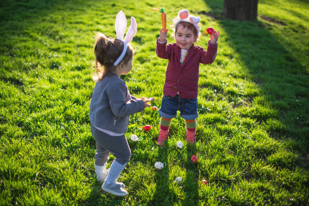 istock Kids celebrating easter outdoors 852115974