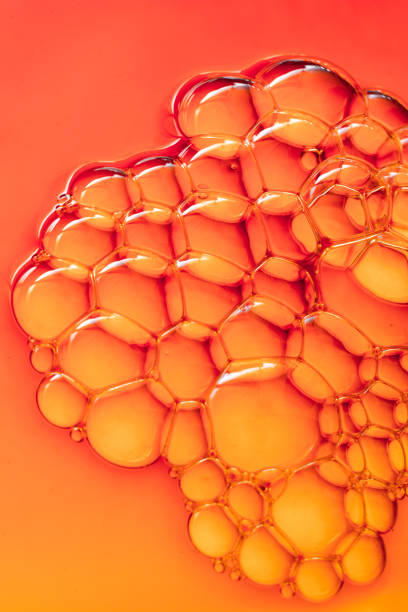 istock Colorful water bubles on water as background 852119886