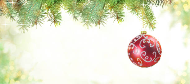 istock Red Christmas Ball on the Christmas Tree 852128822