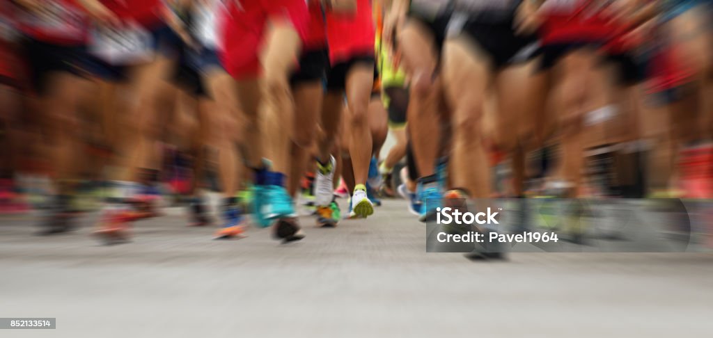 Abstrakte Marathon-Lauf - Lizenzfrei Marathon Stock-Foto