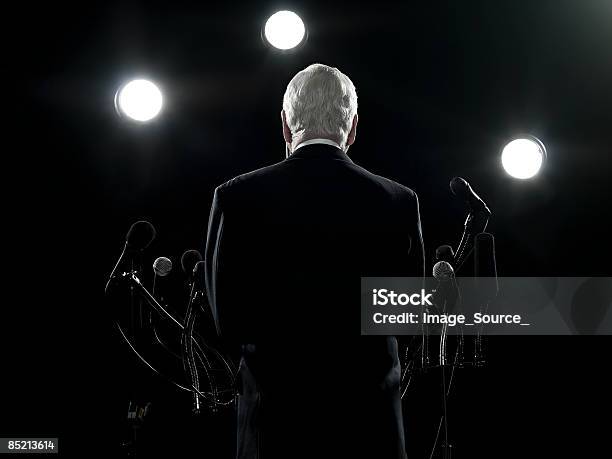 Rear View Of Politician Stock Photo - Download Image Now - Politician, Politics, President
