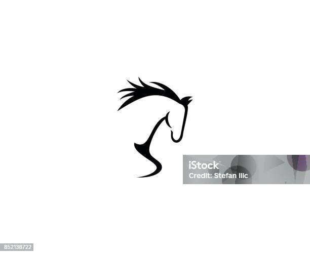 Horse Icon Stock Illustration - Download Image Now - Horse, Head, Cut Out