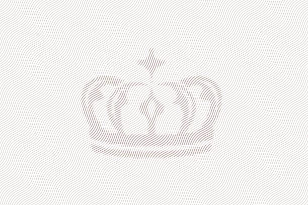 tekstura certyfikatu. korona królewska. tło z cienkim wzorem linii - key pattern stock illustrations