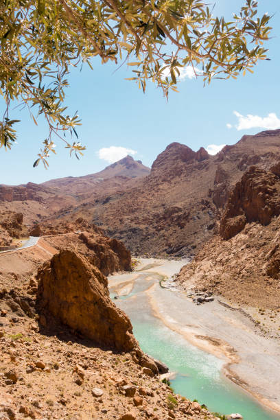 rio ziz nas montanhas atlas do marrocos - baize - fotografias e filmes do acervo