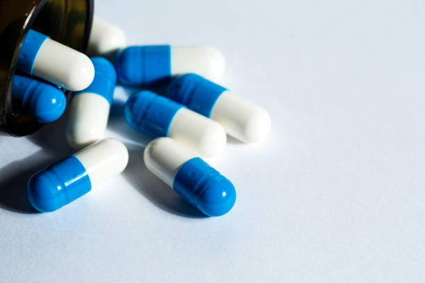 istock Closeup bottle with pills. 852152598