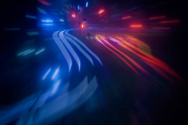 night traffic in the city