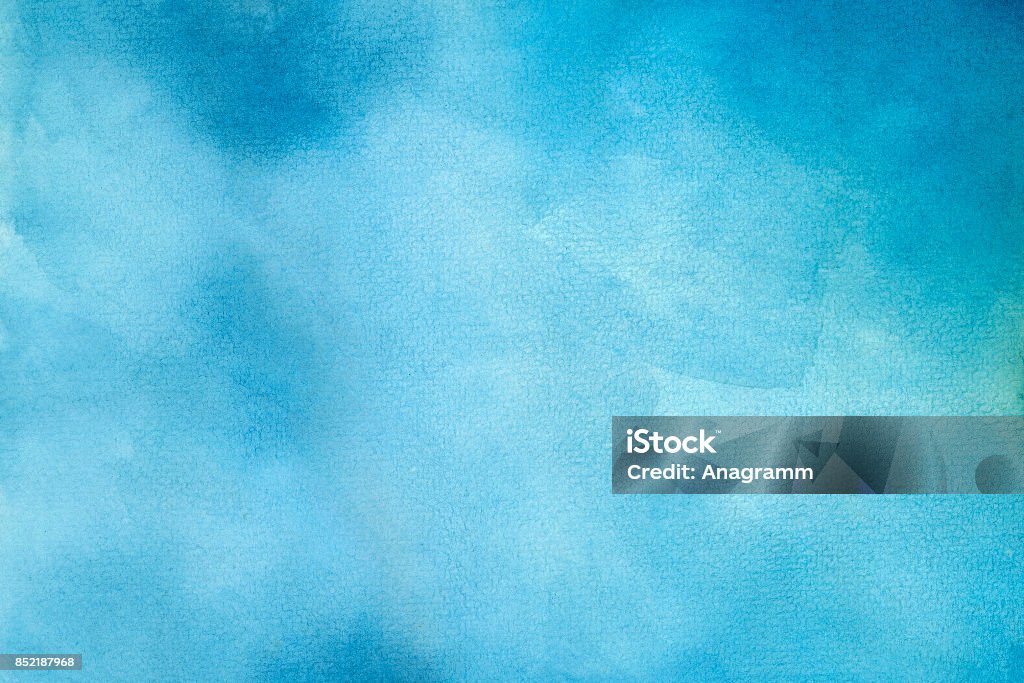 Wasser Farbe Hintergrund - Lizenzfrei Blau Stock-Foto