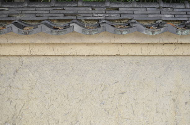 Japanese old house wall in Osaka.