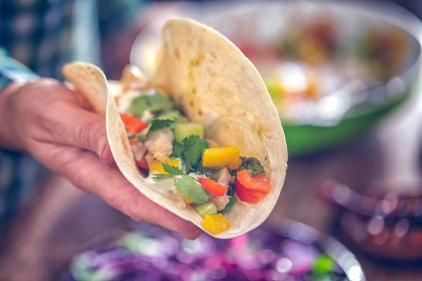 istock Fish Tortilla Sandwich with Vegetables 852195110