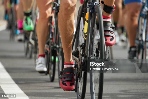 Cycling Competitioncyclist Athletes Riding A Race Stock Photo - Download Image Now - Cycling, Competition, Bicycle