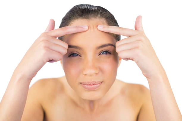 istock Gorgeous woman pressing her brow 852224640