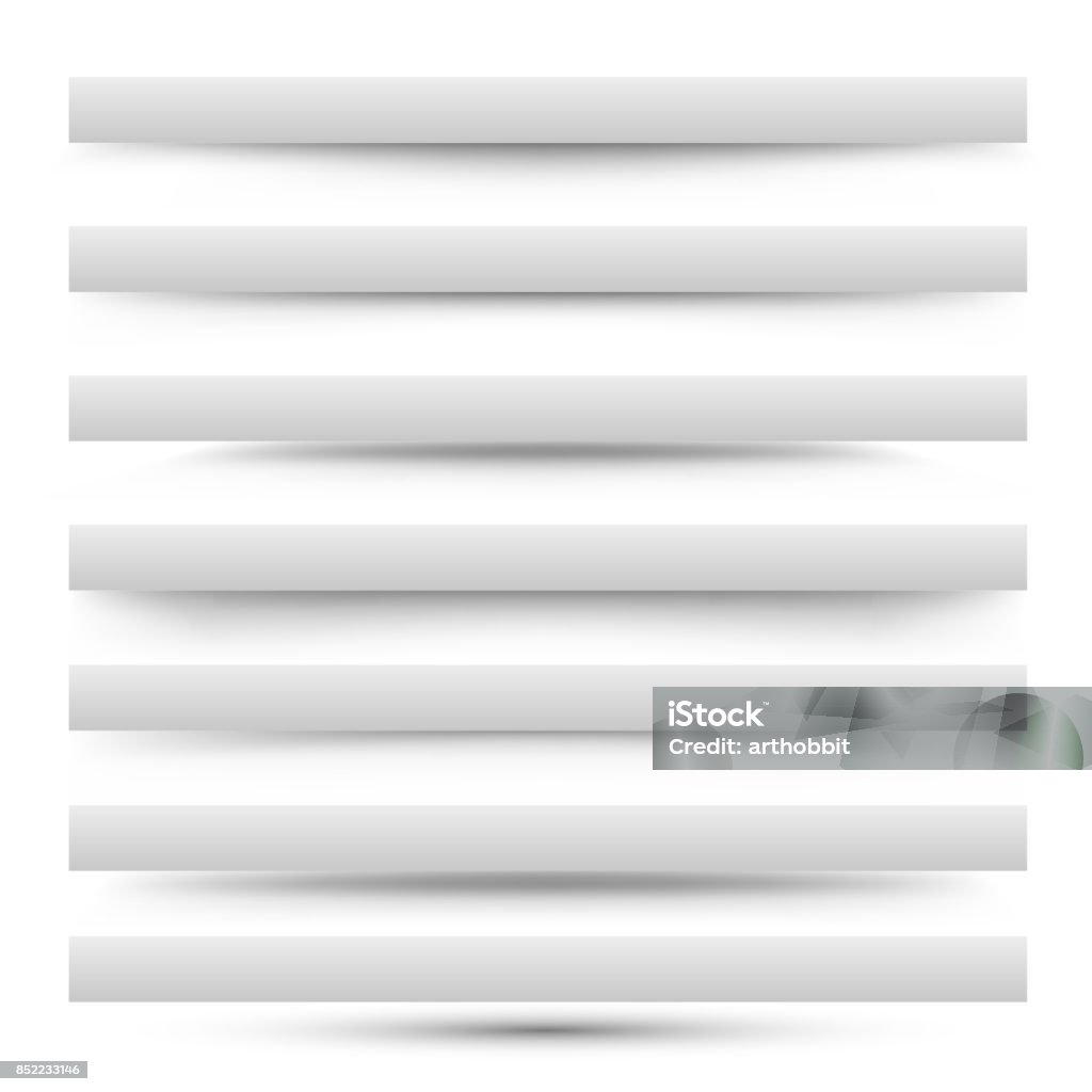 Shadow Set Design Shadow Set Design Element Stock Illustration - Download Image Now ...