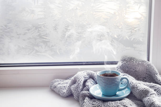 istock cozy soft gray blanket with a cup of coffee 852236772