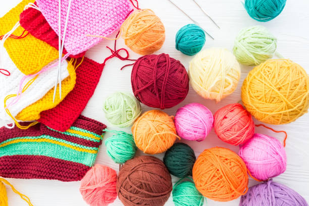 istock The photo shows the knitting 852244282