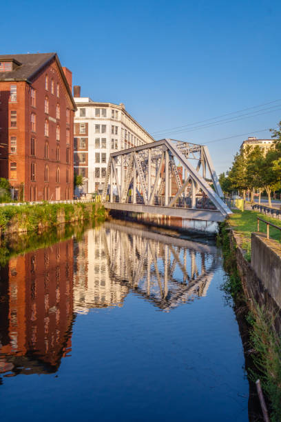 istock Mill buildings with canal 852268180