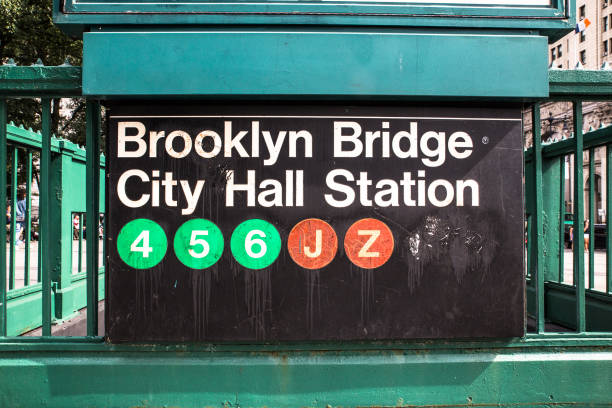 nyc 地下鉄駅 - suspension railway ストックフォトと画像