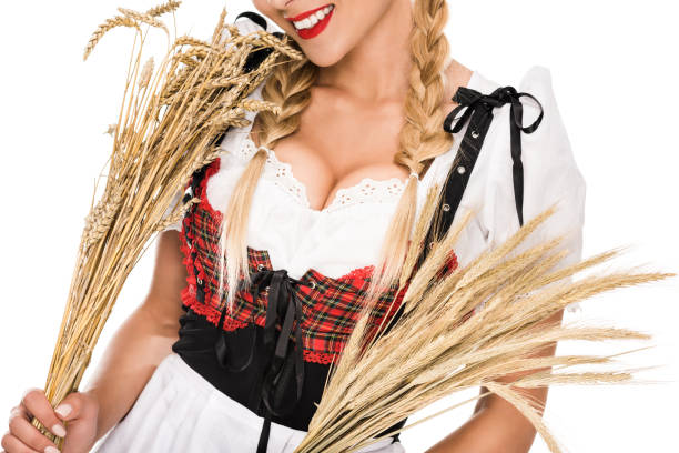 istock girl with wheat ears 852288908
