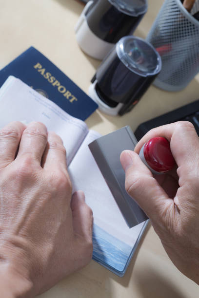 istock U.S. Border Security, Homeland Security, Passport Inspection Station for Immigration 852301018