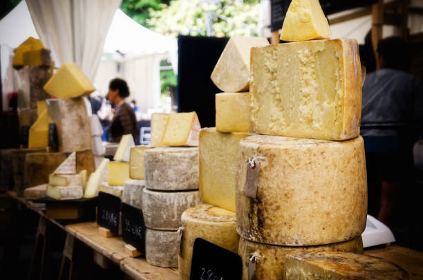 istock cheese on a market stall 852305166