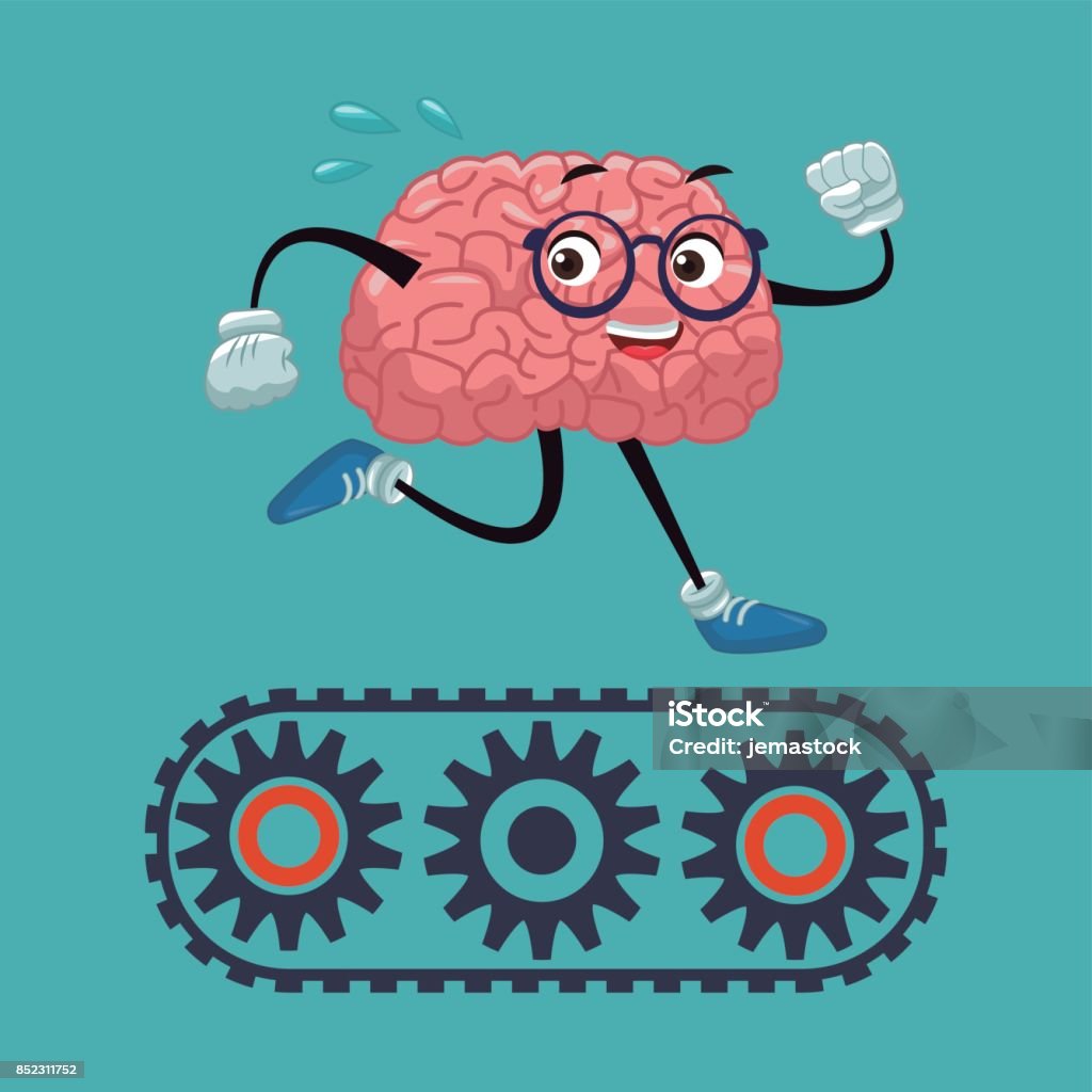 Cute Brain Cartoon Stock Illustration - Download Image Now - Leg, Abstract,  Anatomy - iStock