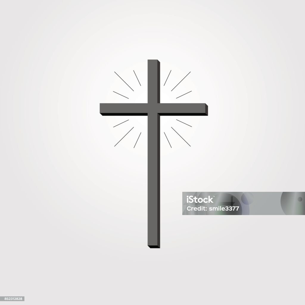 Dấu Thánh Giá Kitô Giáo Biểu Tượng Chéo Trên Nền Trắng Vectơ Chéo ...