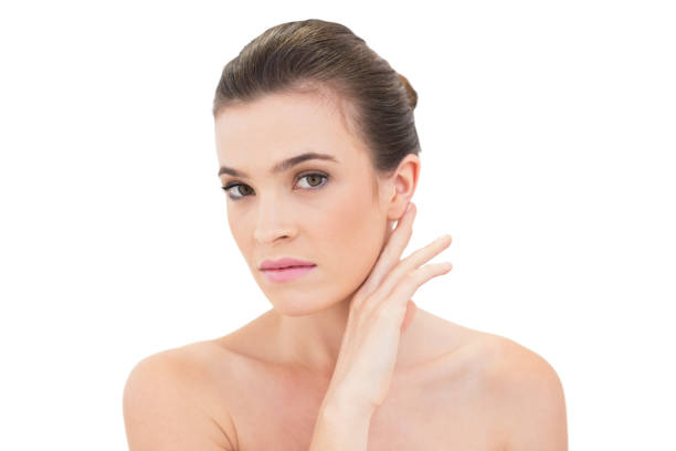 istock Upset woman touching her neck 852313224