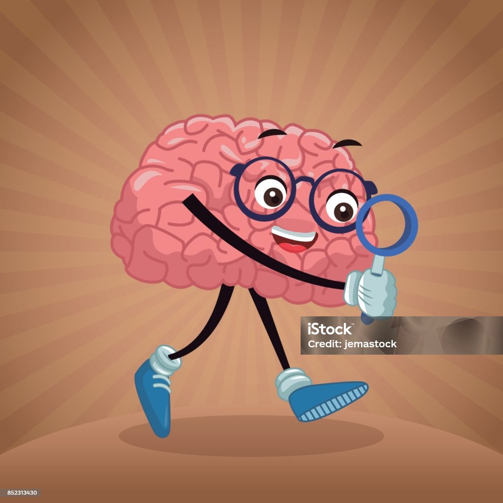 Cute Brain Cartoon Stock Illustration - Download Image Now - Abstract,  Anatomy, Arm - iStock
