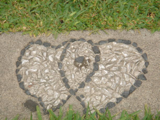 This photograph was taken in the beautiful city of Taxco, which is located in the state of Guerrero, Mexico. In it you can appreciate the shape of two hearts made of stone on the way. Taxco is very famous for the production of silver. I highly recommend visiting it on any visit to Mexico.