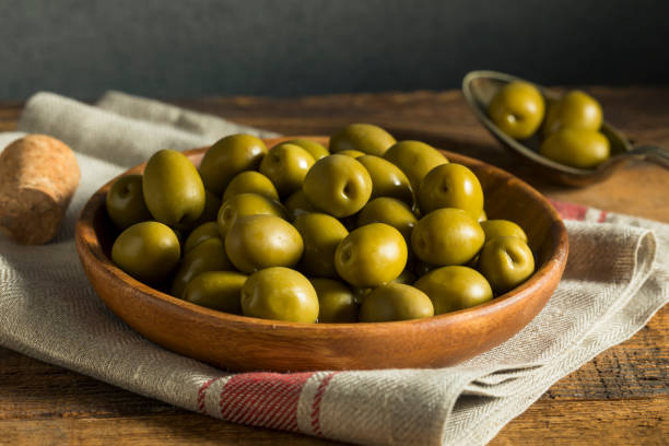 istock Organic Greek Green Olives 852354084