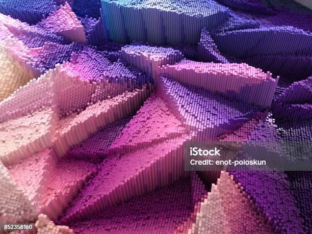 Abstract Structure Stock Photo - Download Image Now - Three Dimensional, Pixelated, Abstract