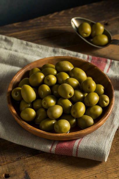 istock Organic Greek Green Olives 852358920
