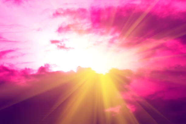 istock Beautiful light from the nature at sunset every day. 852363870