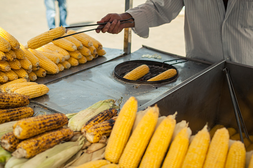 Corn Vendor Close-Up