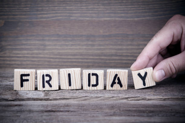 istock Friday. Wooden letters on the office desk, informative and communication background 852422202