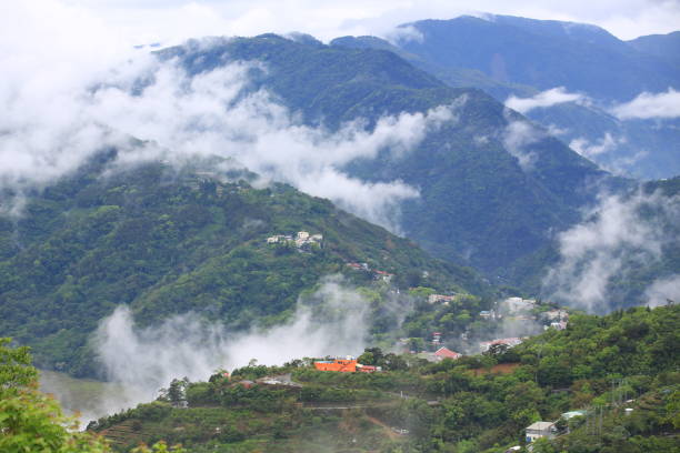 istock foggy mountains in Cingjing Farm, Nantou, Taiwan 852435266
