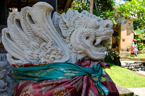 Balinese carving of a hinduism tradition