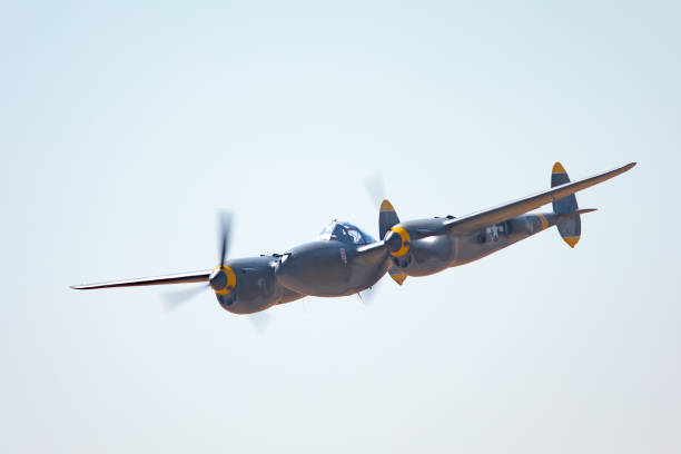 istock Close view of P38 Lightning (WWII American fighter plane) 852439538