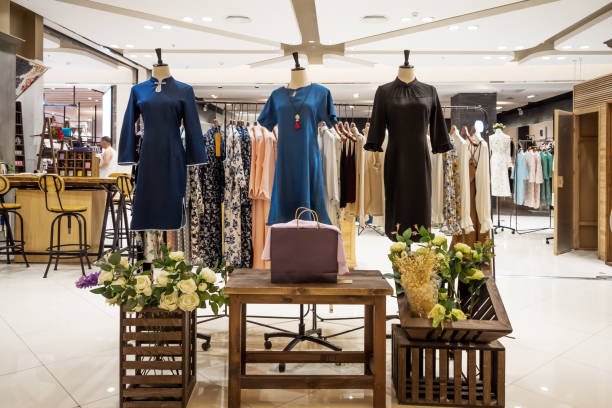 istock fashionable clothes in modern shopping mall 852439800