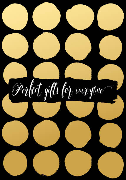 istock Modern Christmas card with grunge holiday element. Golden, black and white. Handmade. 852442870
