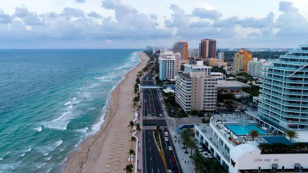 Aerial View Fort Lauderdale Beach Av