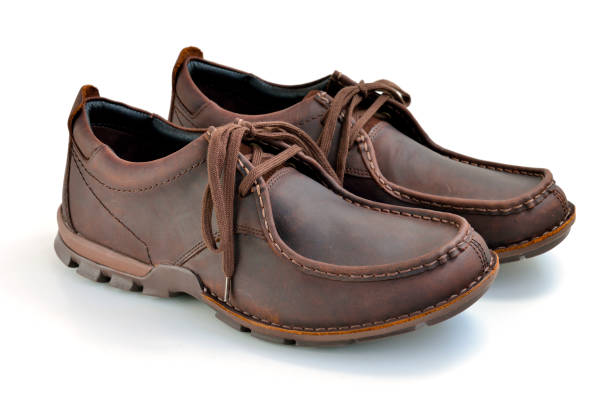 istock Casual leather man shoes 852451802