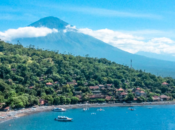 istock Mount Agung active Volcano, Bali, Indonesia 852456820