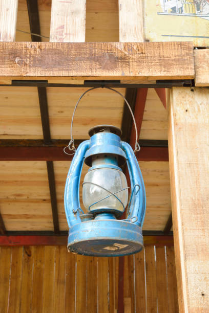 istock vintage kerosene oil lantern lamp burning 852467140
