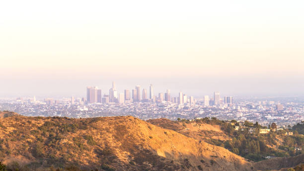 istock Los Angeles Downtown panoramic city view from Hollywood Hills. 852474816