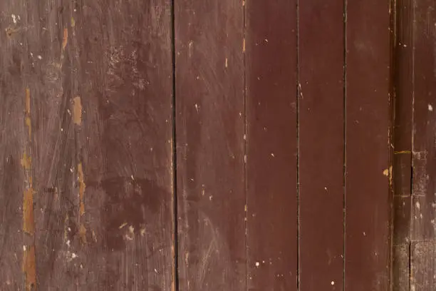 Photo of Old, marsala colored grunge wood panels used as background