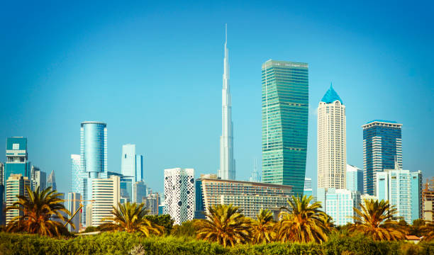 istock Dubai skyscarpers with Burj Khalifa in the middle 852481090