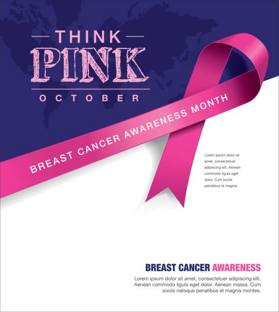 乳がん啓発月間 - breast cancer women breast cancer awareness ribbon pink点のイラスト素材／クリップアート素材／マンガ素材／アイコン素材